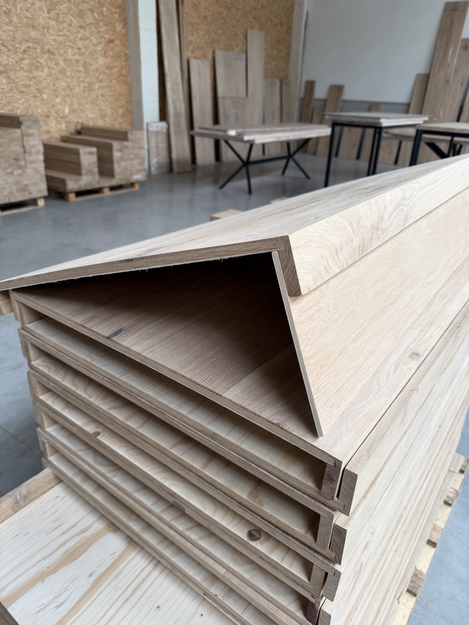 Eiken stootborden voor overzettreden