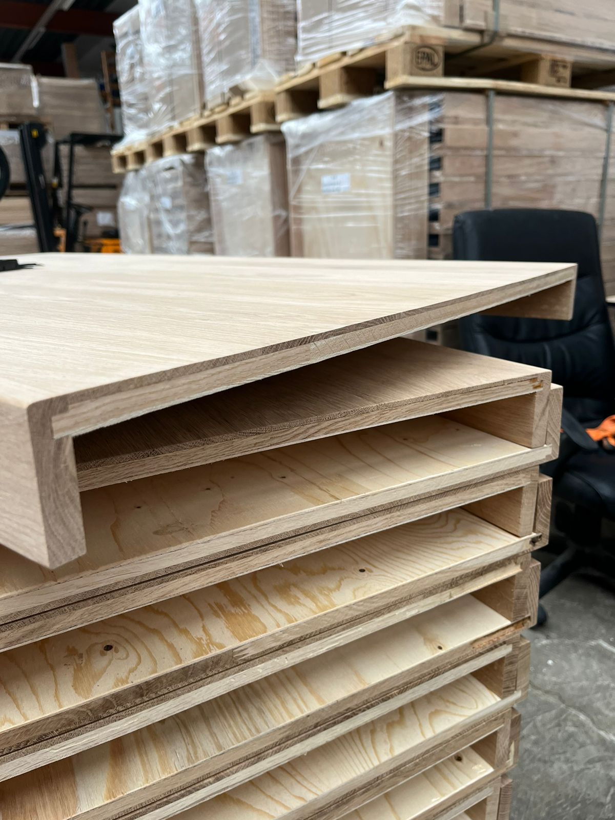 Dubbele eiken overzettreden