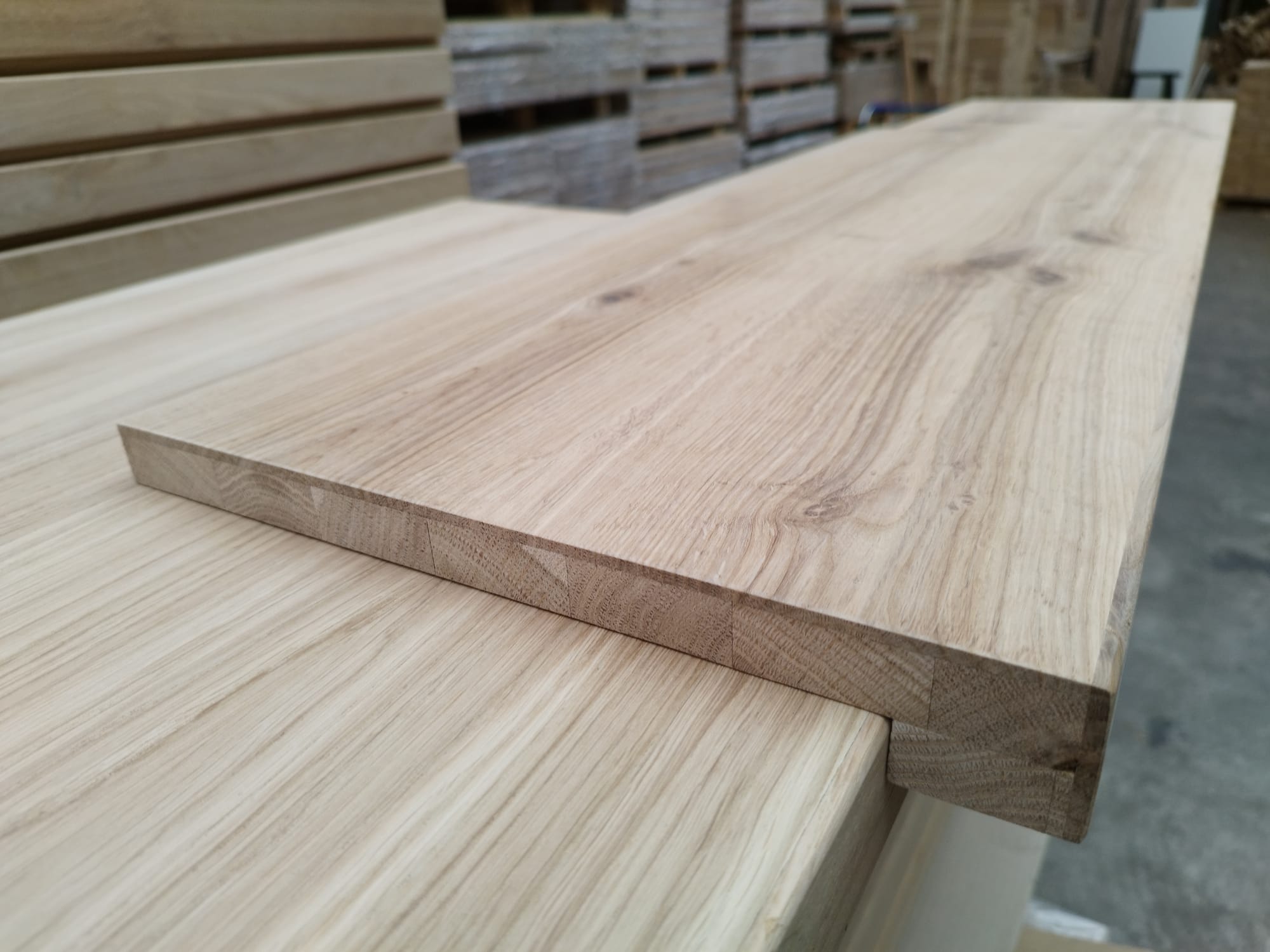 Eiken vensterbanken met neusje